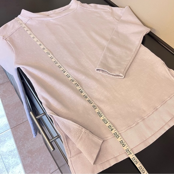 Pilcro Imogen Seamed Tunic Top Light lavender Sweatshirt Size S - Picture 9 of 14